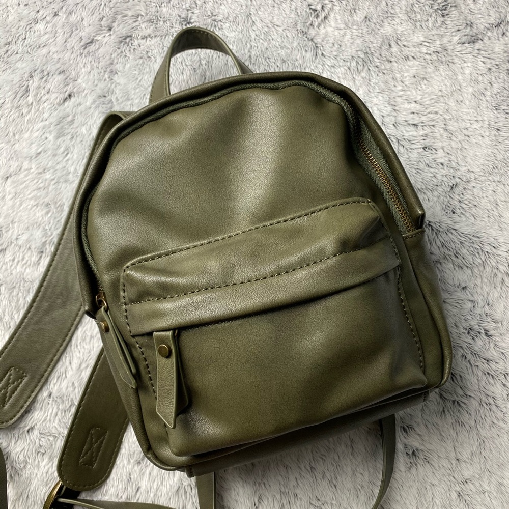 Army Green Mini Backpack